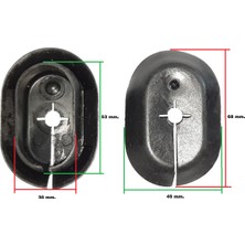 Gutsy Klıps Kablo Geçiş Tapası Pvc Dış Boy:68 Mm.en:45 Mm.tutucu Boy:53 Mm.en:30 Mm.