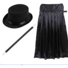Yetişkin Sihirbaz Set ( pelerin sapka degnek