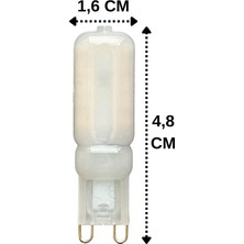 (1 adet) Osaka buzlu 5W Sarı Işık (3000K) G9 Duylu LED Kapsül Ampul
