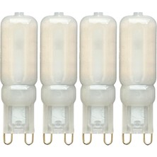 (4 adet) Osaka buzlu 5W Sarı Işık (3000K) G9 Duylu LED Kapsül Ampul