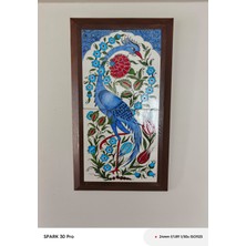 El Yapımı Çini 20X40 cm Anka Kuşu Tablo