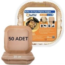Online Home Market Deyhome 100 Adet Air Fryer Pişirme Kağıdı Kare Tabak Model