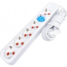 Asel 6'lı Topraklı Grup Priz 5mt