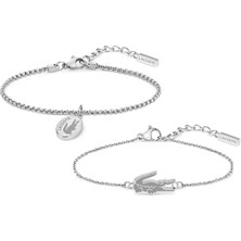 Lacoste LACJ2070046 Erkek Bileklik Seti