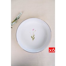 Tabak Evi Porselen Natura Çuha Altın Yaldızlı Kase 20,50X5CM 1170CC 6 Lı