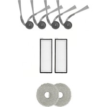 Asgard Grup Roborock Q Revo L Uyumlu 4 Yan Fırça 2 Filtre 2 Mop