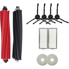 Asgard Grup Roborock Q Revo Master Uyumlu 1 Ana Fırça 4 Yan Fırça 2 Filtre 2 Mop