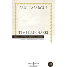 Tembellik Hakkı - Hasan Ali Yücel Klasikleri