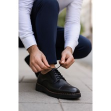 Growish GR0394 Hakiki Deri Italyan Tarz Tasarım Eva Yüksek Taban Koku Yapmaz Spor Klasik Ayakkabı