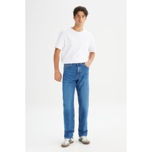 Asher Loose Fit Geniş Kesim Düşük Bel Indigo Denim Jean Pantolon