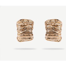Dokulu Gold Küpe