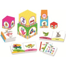 Kutu Kutu Kavramlar - 6 Kutu + 6 Kitaplık Eğitici Set