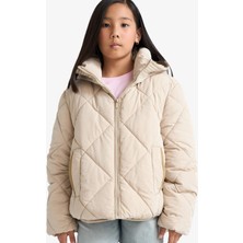 DeFacto Su İtici Kapüşonlu Fermuarlı Mont Kız Çocuk E9811A825AU