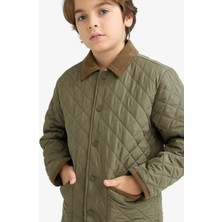 DeFacto Su Geçirmez Polo Yaka Pelüş Astar Mont Erkek Çocuk F0429A825AU