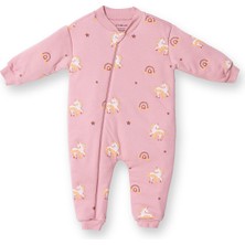 Little Plane Kız Bebek Uyku Tulumu Fermuarlı 2.5 Tog Bisiklet Yaka Uzun Kol Patiksiz Paça