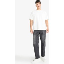 DeFacto Baggy Fit Normal Bel Geniş Paça Jean Pantolon G2621AX25AU