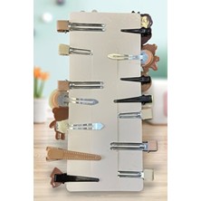 Sheker Home Kız Çocuk Ve Kız Bebek Pens Çıtçıtlı Kahverengi Ayıcık Toka Seti - 14 Adet