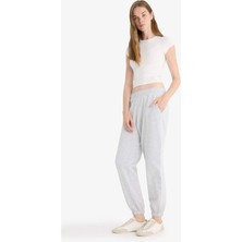 DeFacto Beli Lastikli Jogger Eşofman Altı X5391AZ25WN