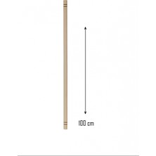 Ahşap 100 cm Hamur Açma Şekillendirme Oklavası -56041
