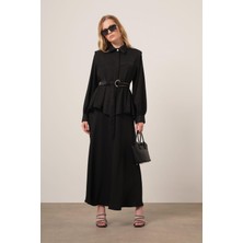 Ftz Women Kadın Piar Etekli Takım  Siyah 31148