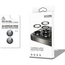 Apple iPhone 17 Cl-12 Premium Safir Parmak Izi Bırakmayan Anti-Reflective Kamera Lens Koruyucu