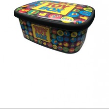 Desenli Sığ Saklama Kutusu 36 Lt. 3 No -M12216