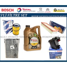 Peugeot 3008 1.6 Hdi Euro 4 Filtre Bakım Seti + Motor Yağı