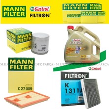 Skoda Kodiaq 1.4 Tsı Mann Filtre Bakım Seti Castrol Edge 5W30