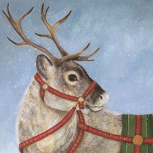 Dashing Reindeer Coctail Napkin Pack Of 20