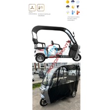 Meka Bus Pro 2000 W - Üç Tekerli Motor Brandası Yarısı Siyah