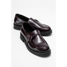 Galea Bordo Rugan Tokalı Hakiki Deri  Kadın Loafer Ayakkabı