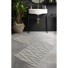 Pierre Cardin Pamuk Banyo Paspas Seti Sharp Bej