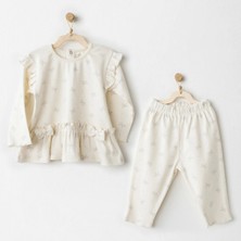 Andywawa AC26256 Baby Bow Bliss 2'li Takım Ekru