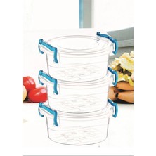Sweet Yuvarlak Saklama Kabı 3'lü -ÇNK2320