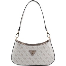 Silver & Polo Silver Polo Bej - Kum Monogram Kadın Omuz Çantası SP1251
