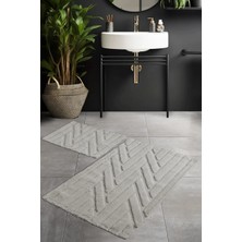 Pierre Cardin Pamuk Banyo Paspas Seti Twist Bej