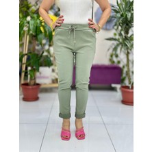 NC24009 Italyan Coton Pantolon Haki