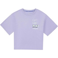 Genç Kız Bisiklet Yaka T-Shirt