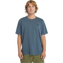 Timberland Garment Dye Short Sleeve Mavi Erkek Kısa Kol T-Shirt