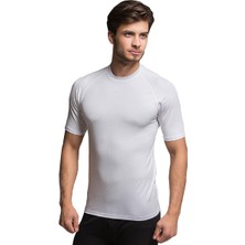 Bambu Reglan Kısa Kol Tshirt Beyaz S