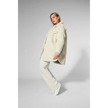 Only Kadın Onlvıda Çıt Çıt Kapamalı Peluş Kaban 15260048 Taş