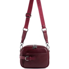 Silver & Polo Silver Polo Bordo - Bordo Düz Kadın Çapraz Çanta SP1256