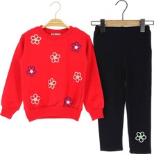 Kız Çocuk Takım Papatya Baskılı