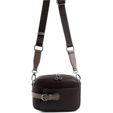 Silver & Polo Silver Polo Kahve - Vizon Düz Kadın Çapraz Çanta SP1256
