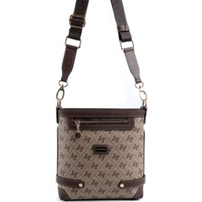 Silver & Polo Koyu Bej - Kahve SP1120 Kadın Çapraz Çanta