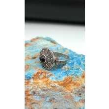 Oltu Taşı Gümüş Yüzük SY00024