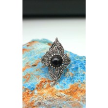 Oltu Taşı Gümüş Yüzük SY00023