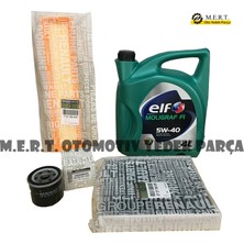 Renault Clio 4 1.2 16V Yağ Bakım Filtre Seti Elf Moligraf 5W40