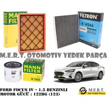 Ford Kuga 1.5 Ecoboost Benzinli Filtre Bakım Seti 2019-