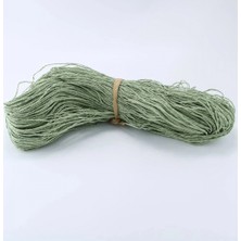 Küf Yeşili Renk Çile Kağıt Ip Çanta Ipi Supla Ipi  No:49 - (550-600 Gr)